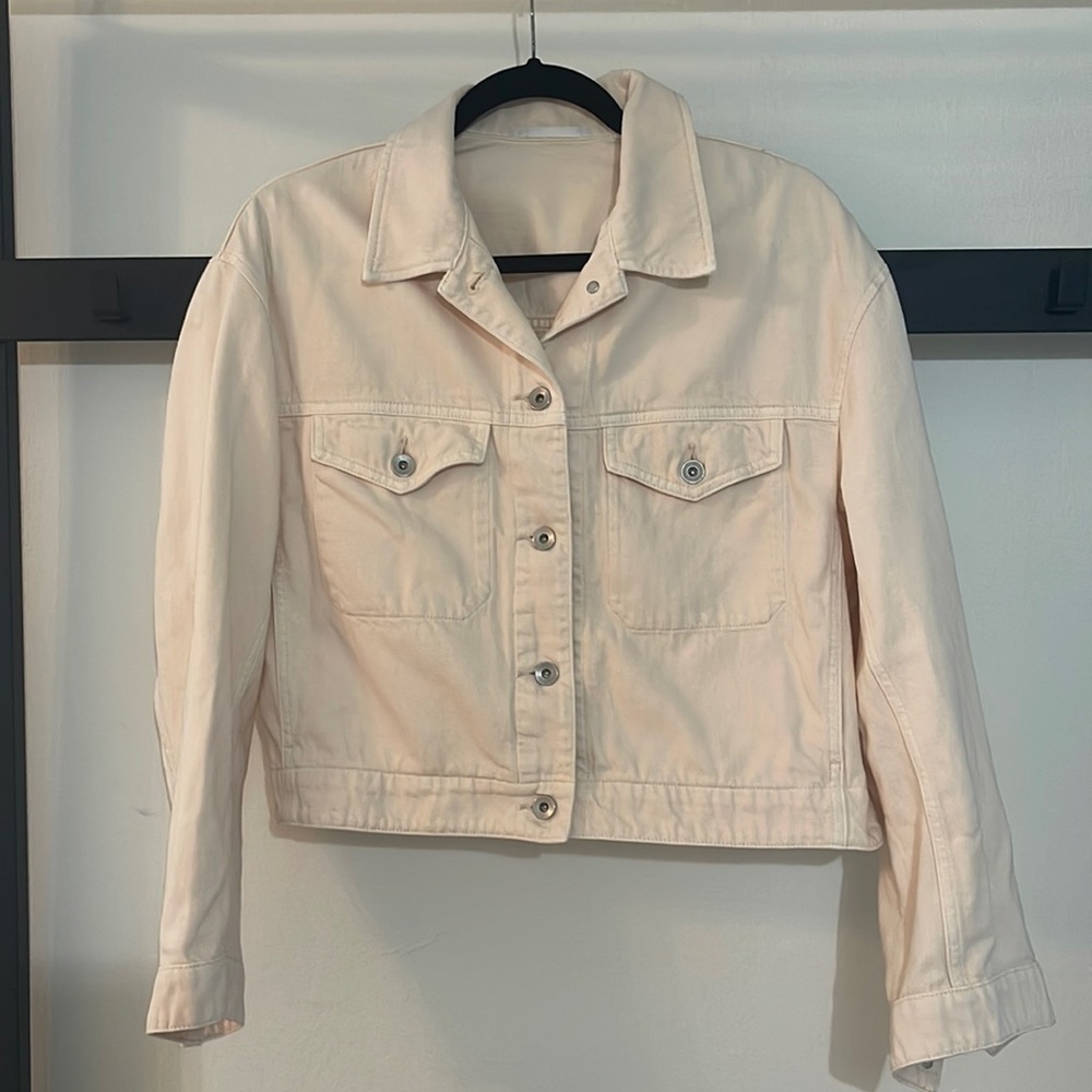 Uniclo Peach Color Jean Jacket